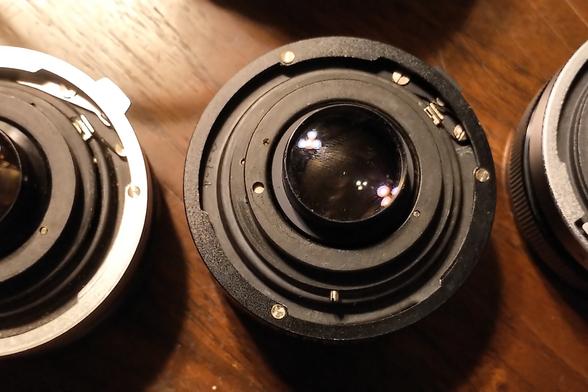 Black version of the 53mm f2 UV Topcor lens