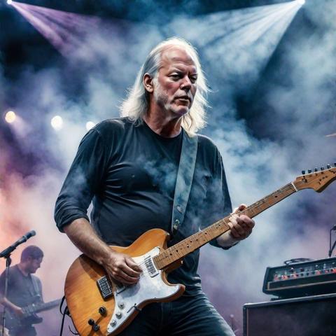 Image of guitar player looking like a mix of David Gilmour and Neil Young #LOL