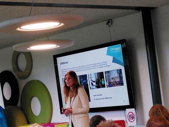 Kateryna Schütz announces upcoming events of the Swiss open source community