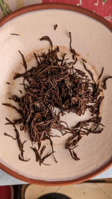 Spent black tea.