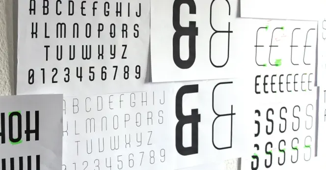 An image of the "Air Americana" font in different weights, from their website.