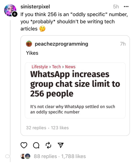 Oddly specific numbers
