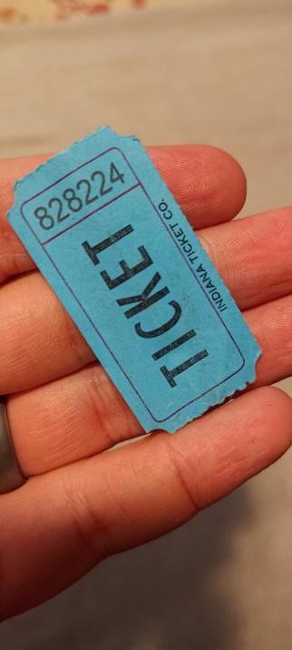 Blue ticket for LINBIT raffle at SCaLE