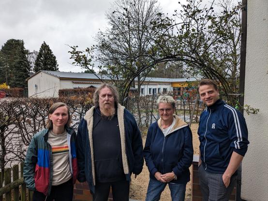 Gruppenbild, von links nach rechts: Maria Bigos, Wolfram Kempe, Katrin Maillefert, Maximilian Schirmer