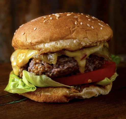 Juicy cheeseburger
