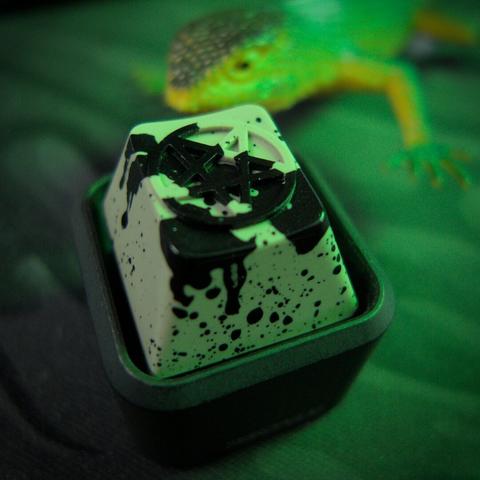 photograph of an artisan keycap
