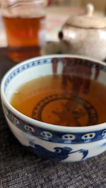 Black tea in a bowl.