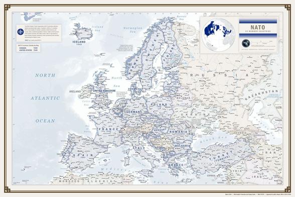 NATO Map - Europe - with Sweden