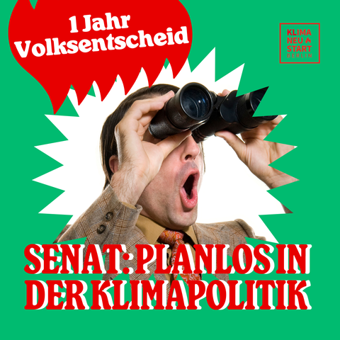 1 Jahr Volksentschei. Senat: Planlos in der Klimapolitik