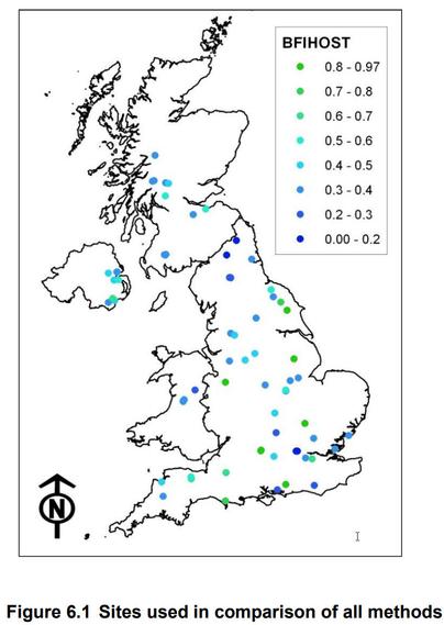 map - sites used in comparisons