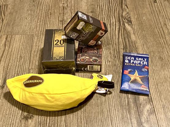 Die Ausbeute: 20 Strong, Extra Salt, Bananagrams