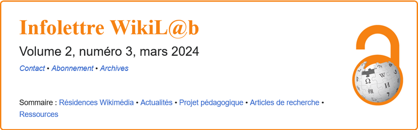 sommaire de l'Infolettre WikiL@b