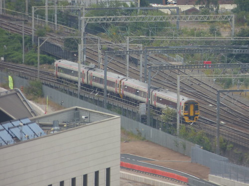 A photo titled "Trains at Proof House Junction - View from 103, Key to the City - Transport for Wales Rail Services Class 158", taken near Tunnel 2, Curzon Tunnel by ell brown on Flickr.