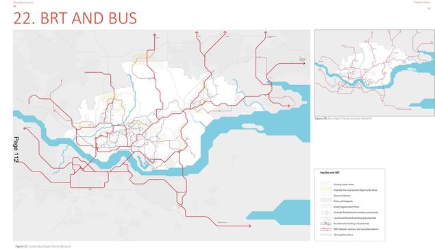 Thurrock Council
Transport Vision and Issues and Opportunities Update

Proposed BRT and Bus map