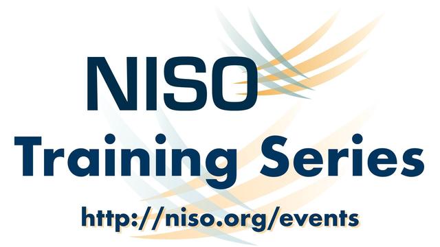 NISO Training Series logo with URL: http://niso.org/events