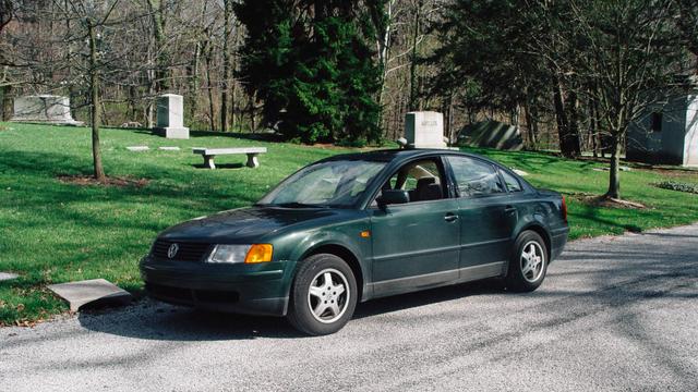 Green 98 VW Passat exterior