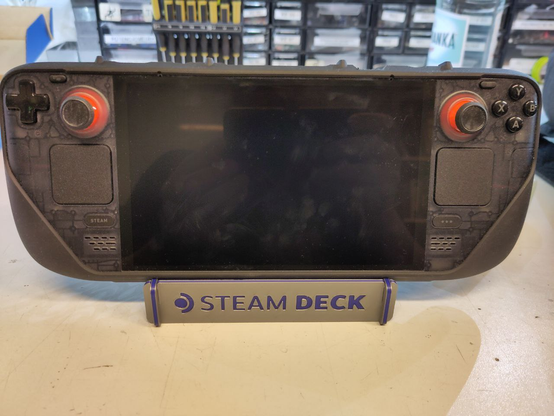 Same controller and its stand, but from other perspective, more from the front.