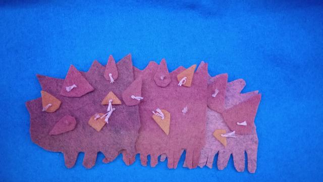 The segments allow the sea cucumber to move but also rests well as is.