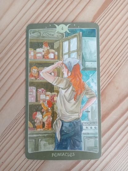 Tarot card 4 of Pentacles