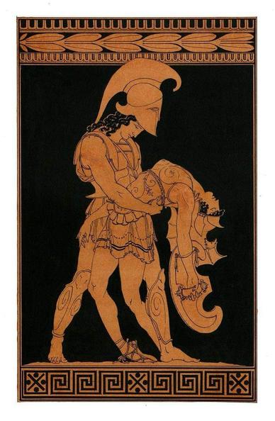 Achilles possesses the body of Penthesilea, queen of the Amazons