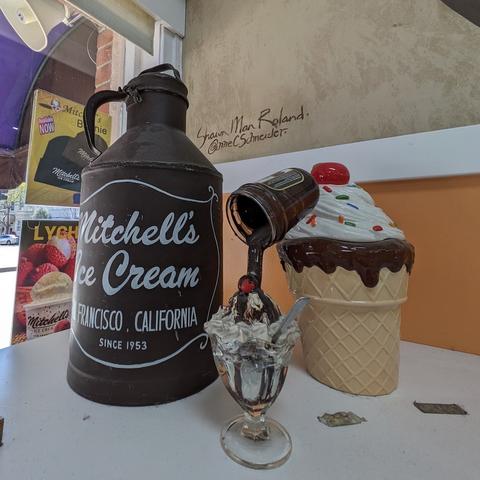 bric-a-brac found at Mitchell's Ice Cream