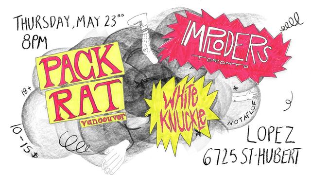 PACK RAT / IMPLODERS / WHITE KNUCKLE