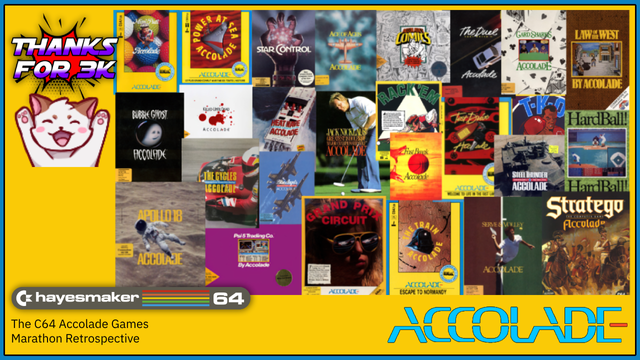 Accolade games 3K follower special on hayesmaker64 @twitch