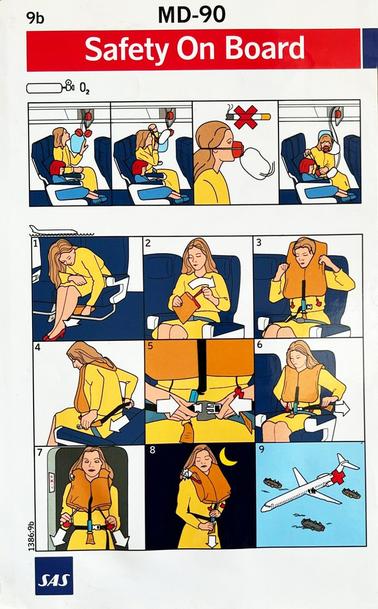 middle, and its about life vest and a water emergency