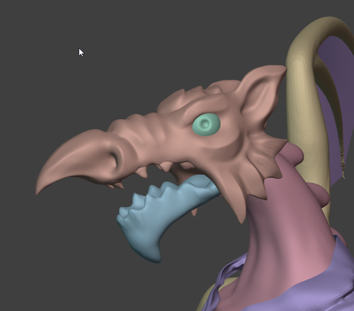 3d sculpture of a welsh rocker dragon