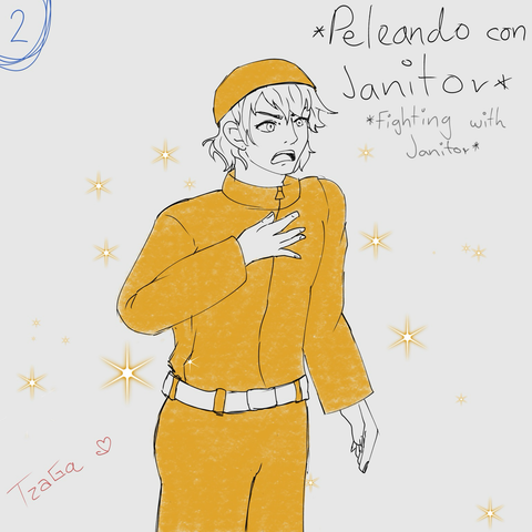 Visión de Arin: Quackity está enfadado peleando con Janitor (personaje de Roier)