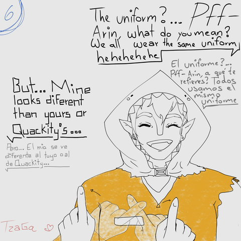 Foolish sonriente hablando con Arin