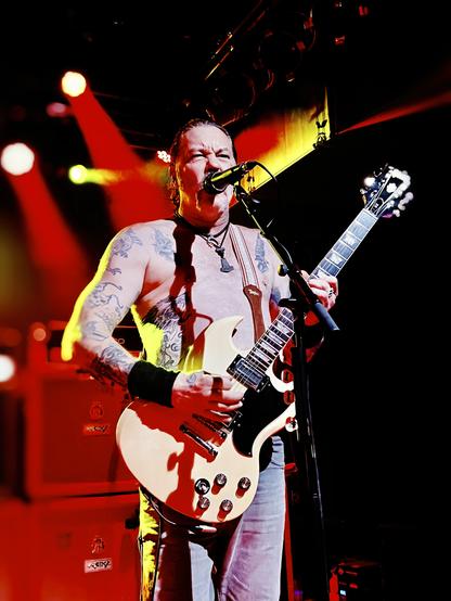 High on Fire's Matt Pike live on stage in Germany 2022.