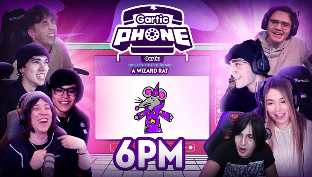Póster promocional de la dinámica/evento que se realizará en el canal de Twitch en español de Quackity el día 15 de Abril a las 6PM de Mexico.