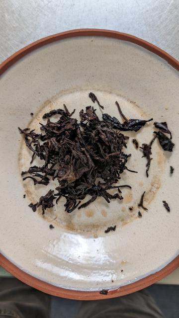 Spent ripe Puerh leaves.