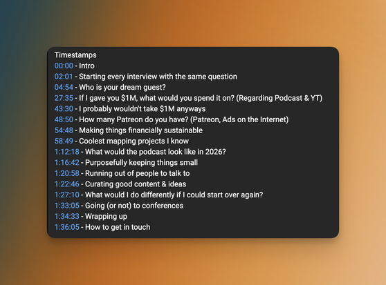Shownotes