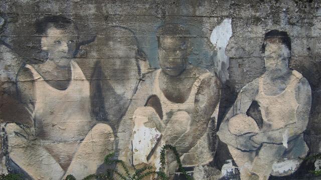 Artwork by Arkadiusz Andrejkow in Sanok, Poland