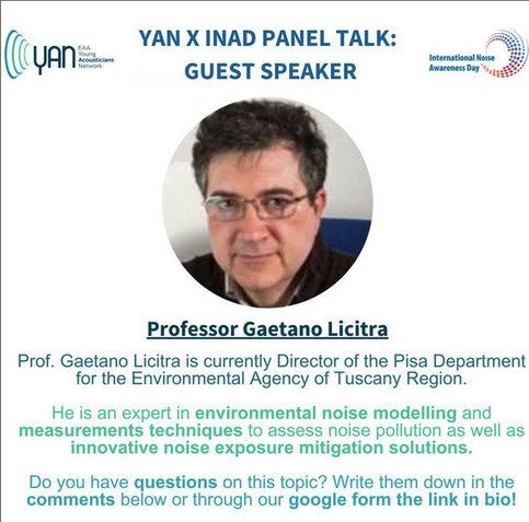 Announcement of YAN x INAD PANEL TALK with Prof. Gaetano Licitra