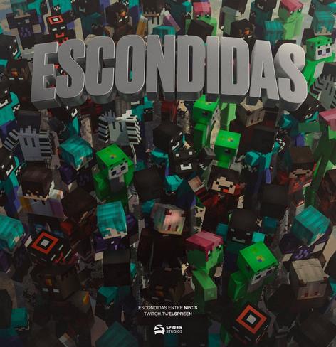 Poster del evento de spreen llamado escondidas donde aparece roier cubito