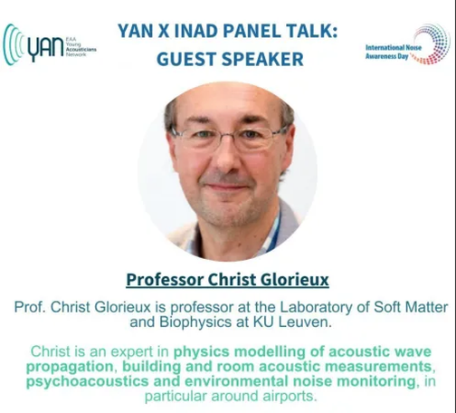 Annoucement for YAN x INAD talk with Professor Christ Glorieux