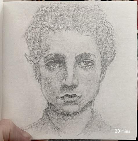 A pencil portrait