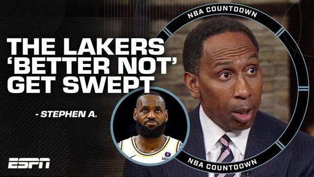 Stephen A.: The Lakers BETTER NOT get swept! | NBA Countdown