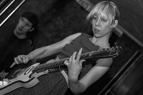 The Casual Dots  @ Pat’s in the Flats
Cleveland Ohio
-April 19, 2004
.
Casual Dots w/Kathi Wilcox (Bikini Kill) and Christina Billotte (Slant 6, Bratmobile), are still as a band today.