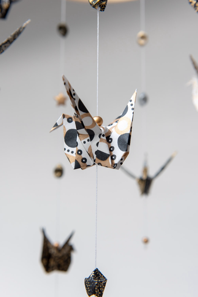 Grue en origami