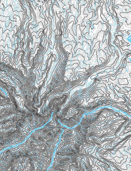 carte topographique du cantal (détail)