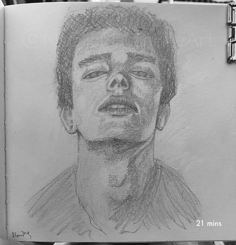 A pencil portrait