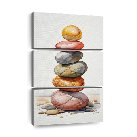 🧘‍♀️ “Mindful Balance And Peaceful Zen,” 🤫 https://www.elephantstock.com/products/mindful-balance-and-peaceful-zen-by-olena?layout=3-piece&esaid=ree4w3  🤫  captures the essence of harmony through its intricate rock balancing design. Finding balance in the chaos of life is a mindful practice.  🍁 The vibrant colors of olive, red, noble, and gamboge add to the tranquil atmosphere, inviting us to pause and appreciate the present moment.