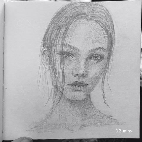A pencil portrait