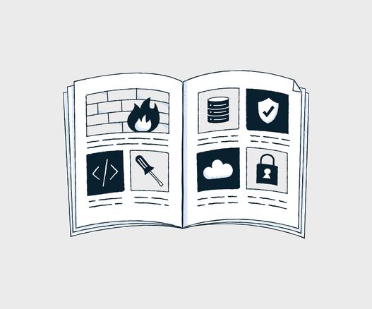 a cartoon drawing of a catalog