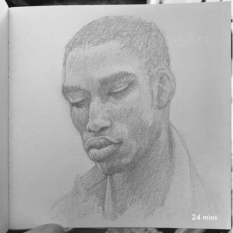 A pencil portrait
