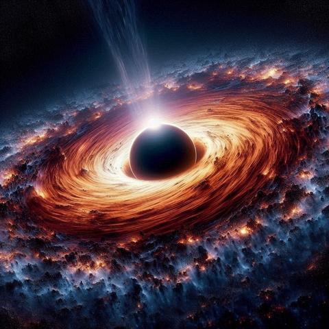 It's the second-closest black hole we've found to our homeworld, and it's just hanging out, quietly in space, minding its own black hole business. The only reason we know it's there is because it's in a binary orbit with a companion star whose motion can't be explained any other way.